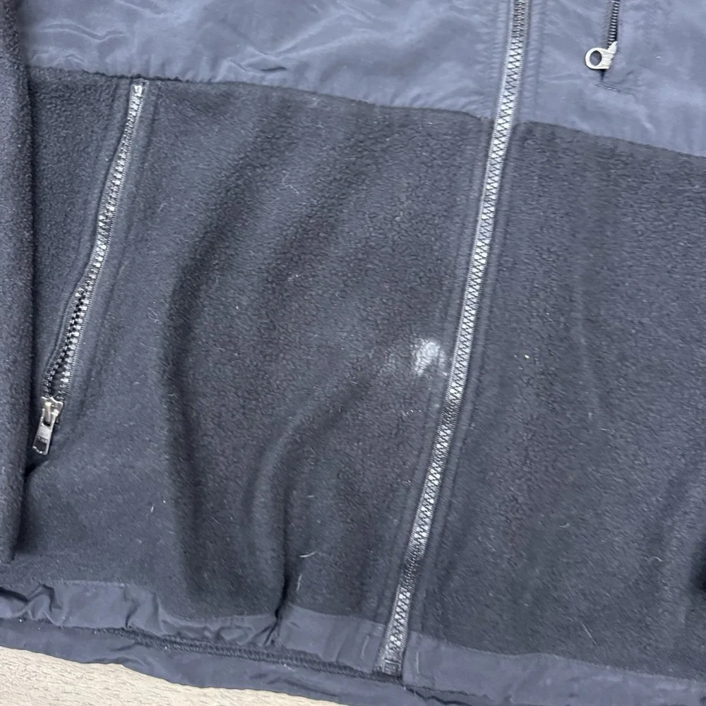 The North Face Denali Jacket Black Men's Sz M FAIR STAINS Outdoor Gorp